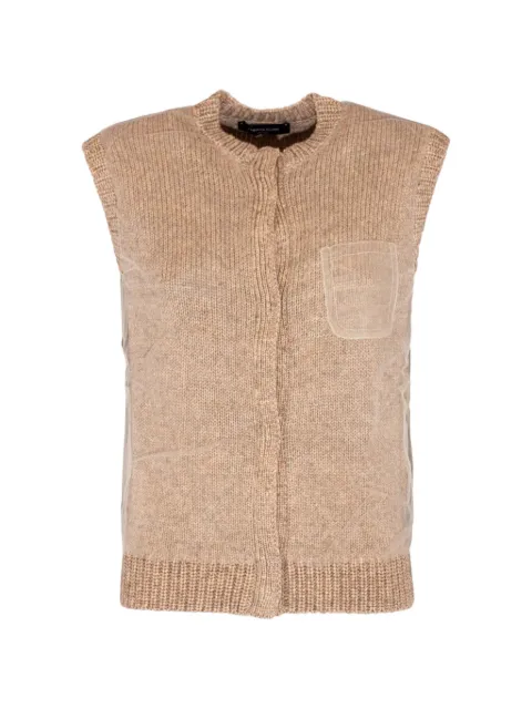 Fabiana Filippi sleeveless knitted vest Neutrals MAD266F112L7450157