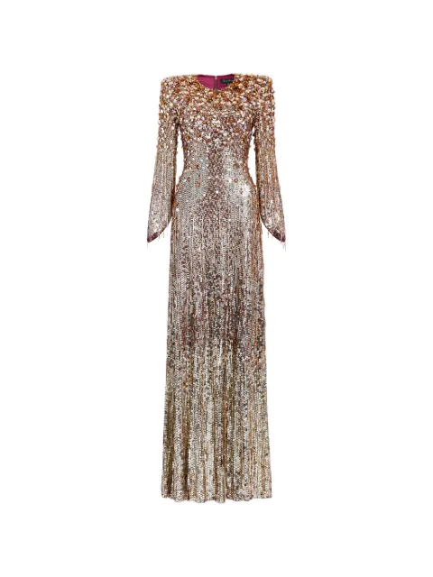 Jenny Packham Phara sequined dress Brown JPCLS169