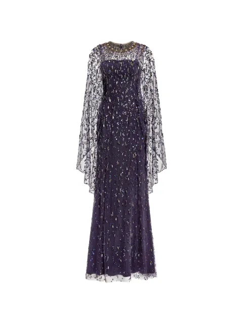 Jenny Packham Hestia embellished maxi dress Purple JPCLS167