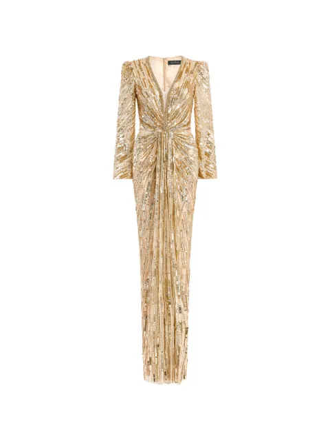 Jenny Packham Darcy sequin-embellishment maxi dress Neutrals JPCLS112
