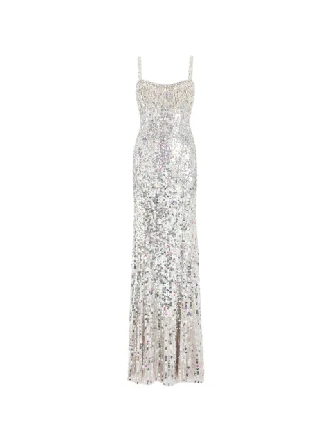 Jenny Packham Mirabeau sequined dress Silver JPCLS170