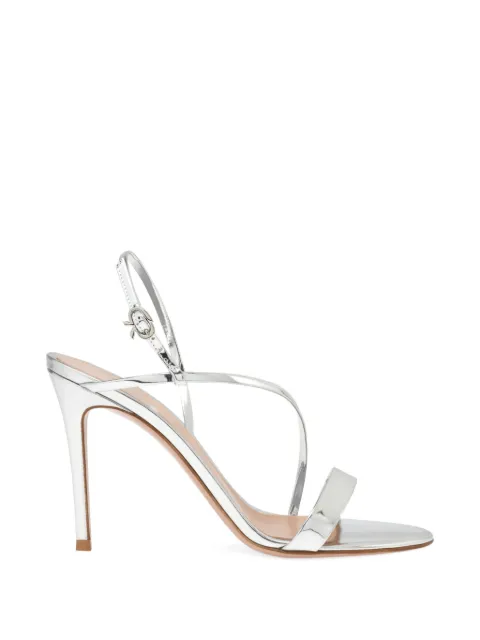 Gianvito Rossi Manhattan strap sandals Silver G3276995RICMET