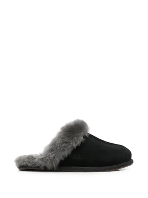 UGG Scuffette II shearling-trim leather mules Black 1106872