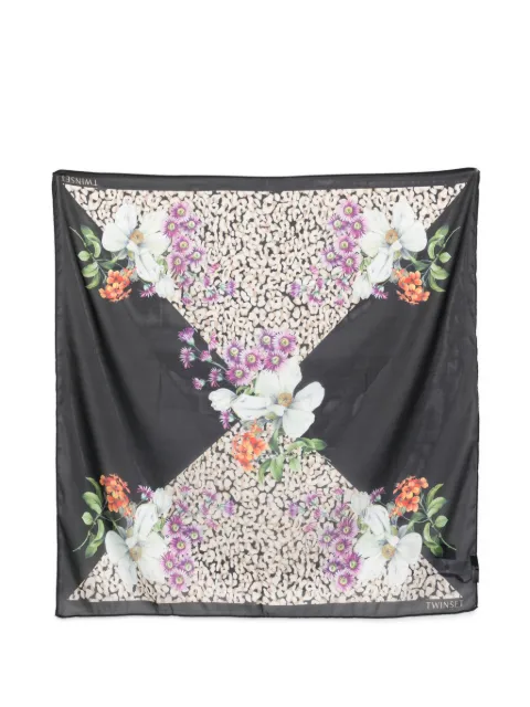 TWINSET foulard with floral print Black 261TA4220
