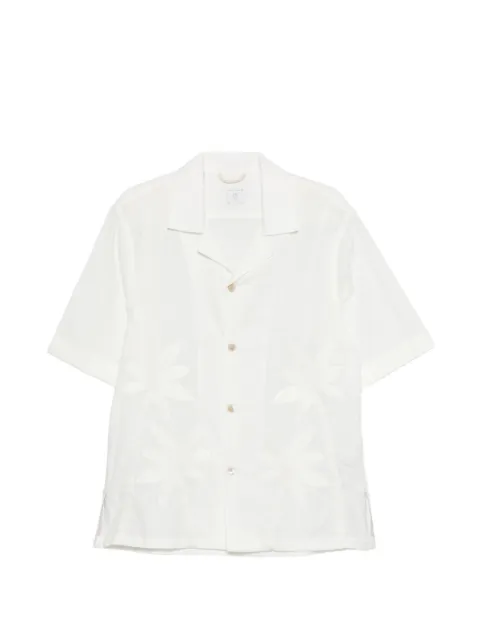 Eleventy palm cotton shirt White M75CAMM08USATES0M137
