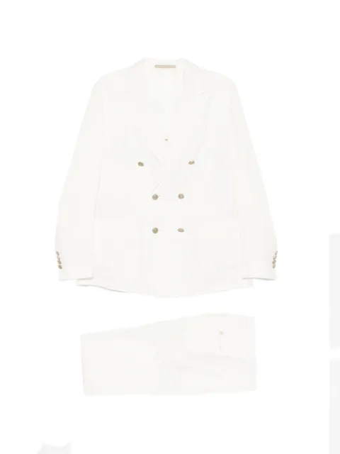 Eleventy double-breasted suit White M75ABUB01BOTTES0M116