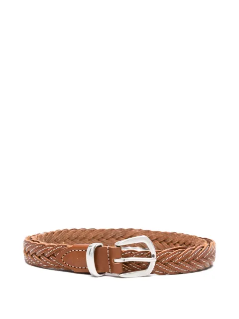 Eleventy braided leather belt Neutrals M77CINM03PEL0M005