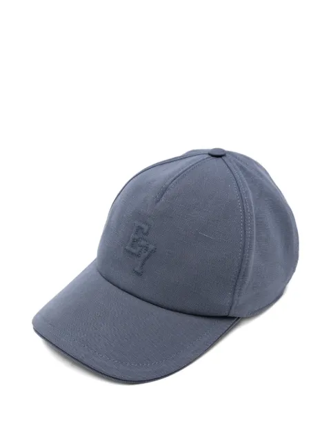 Eleventy logo-embroidered cap Blue M77CPLM09TES0M116
