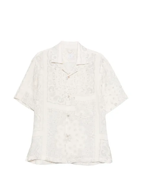 Eleventy paisley shirt Neutrals M75CAMK09USATES0M167
