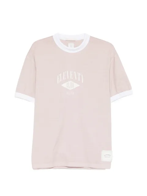 Eleventy ringer graphic T-shirt Neutrals M75TSHM15TET0M022