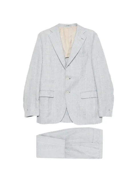 Eleventy pinstripe single-breasted suit Blue M75ABUD01TES0M004