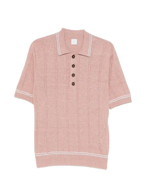 Eleventy buttoned knitted polo shirt Pink M76MAGM42MAG0M018