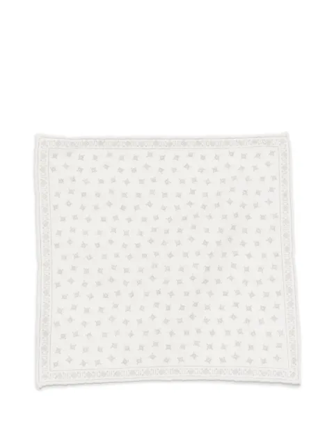 Eleventy patterned handkerchief White M77POCA01TES0M059