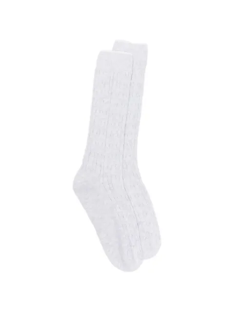 Eleventy cable-knit socks Grey M77CLZM05TES0M215