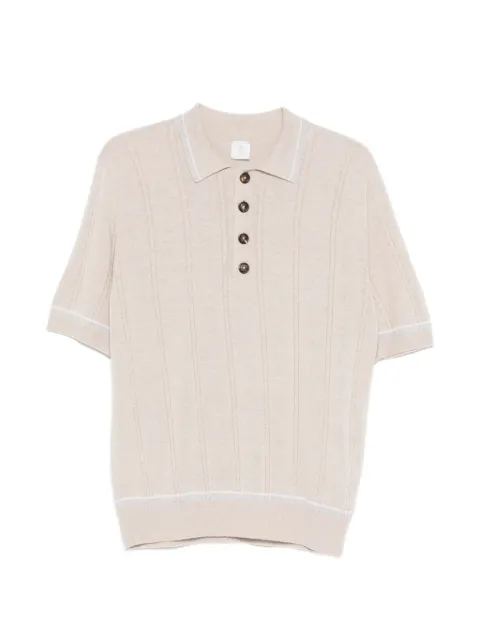 Eleventy contrasting-trim polo shirt Neutrals M76MAGM42MAG0M018