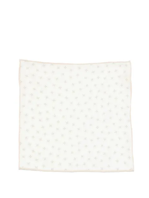 Eleventy floral handkerchief Neutrals M77POCA01TES0M063
