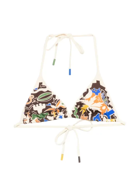 ALEMAIS Maroc triangle bikini top Neutrals 6159L