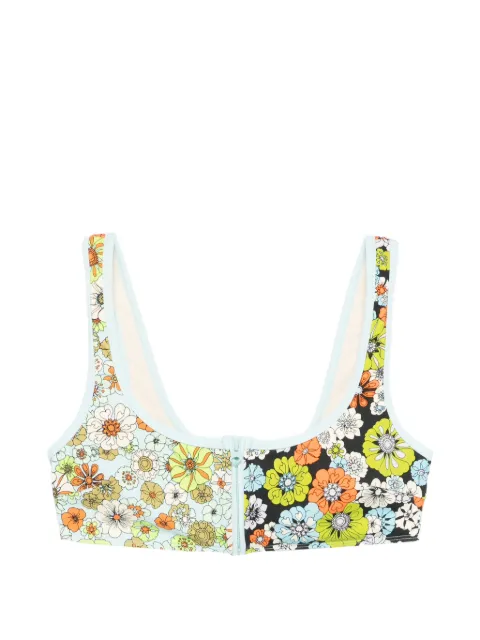 ALEMAIS floral-print bikini top Blue 6111L