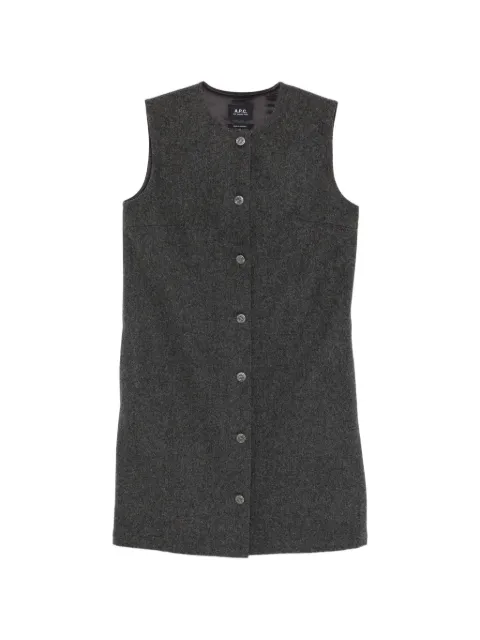 A.P.C. button-up dress Grey WVBEKF35259
