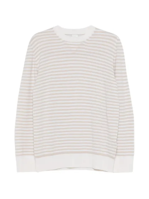 Eleventy striped crewneck jumper Neutrals M76MAGM77MAG0M044