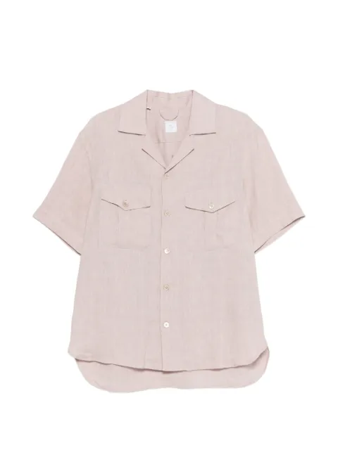 Eleventy linen pocket shirt Pink M75CAMM04USATES0I139