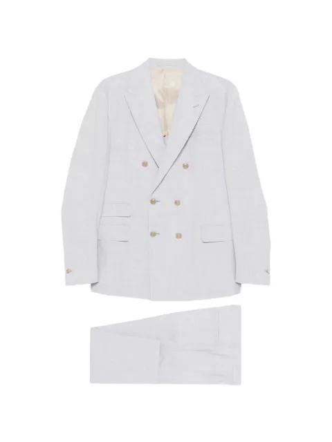 Eleventy double-breasted suit Grey M75ABUC09BOTTES0M027