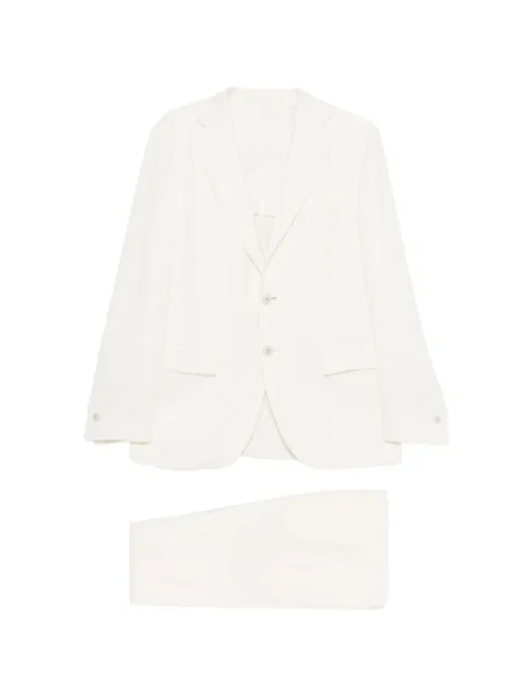 Eleventy single-breasted suit White M75ABUD01TES0K024