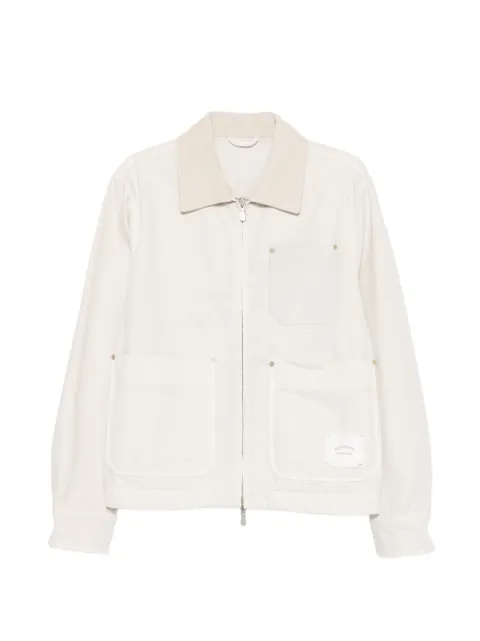Eleventy collar pocket jacket Neutrals M75GBTM36TET0M024