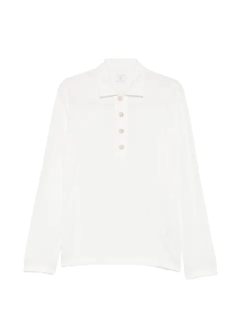 Eleventy buttoned polo shirt White M75POLM06TES0M120
