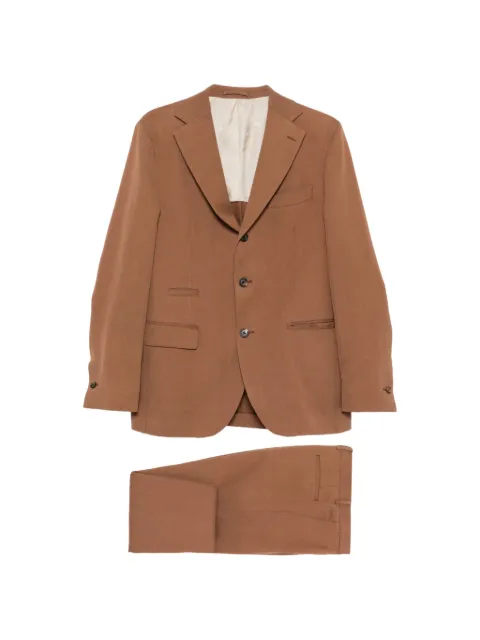 Eleventy single-breasted suit Brown M75ABUD01TES0M111