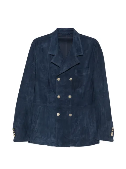 Eleventy double-breasted button jacket Blue M75GIAM02BOTPEL0M001