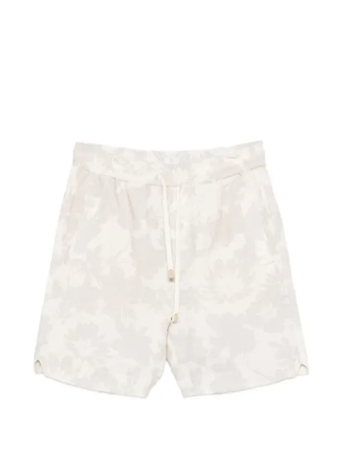 Eleventy floral-print deck shorts Neutrals M75BERM04TES0M168