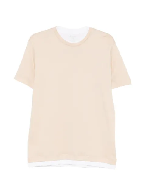 Eleventy layer T-shirt Neutrals M75TSHM01TES0M238