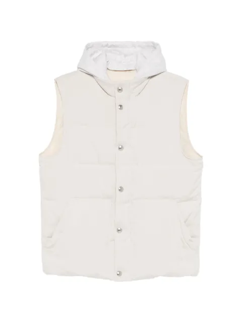 Eleventy hooded padded gilet Neutrals M75GILL05TES0M188