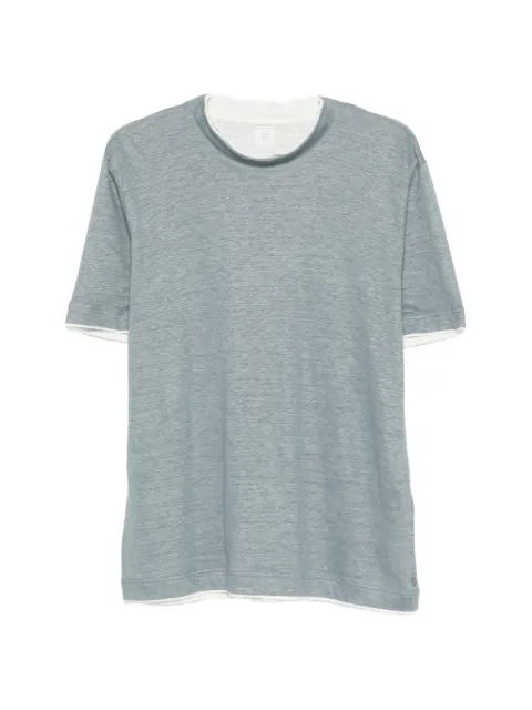 Eleventy round neck T-shirt Blue M75TSHM07TES0M241