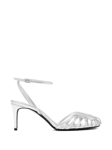 Schutz Liana strappy heeled sandals Silver S2208600410002