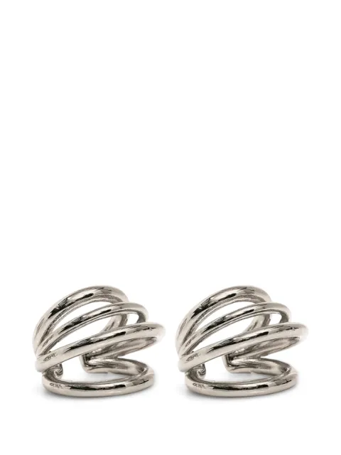 Panconesi small Serpent Hoops earrings Silver EA025P