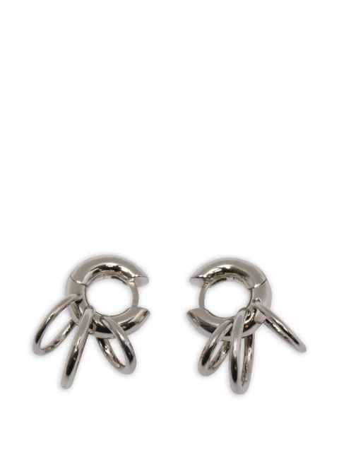 Panconesi piercing-detail hoop earrings Silver EA018P