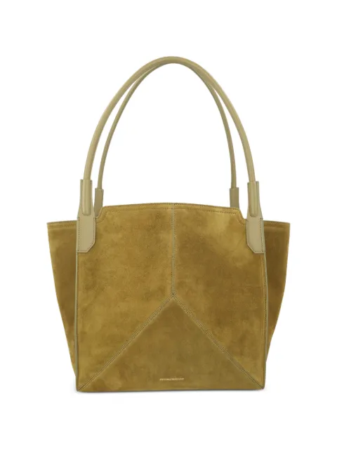 Victoria Beckham small logo-detail tote bag Green B325AAC006914A