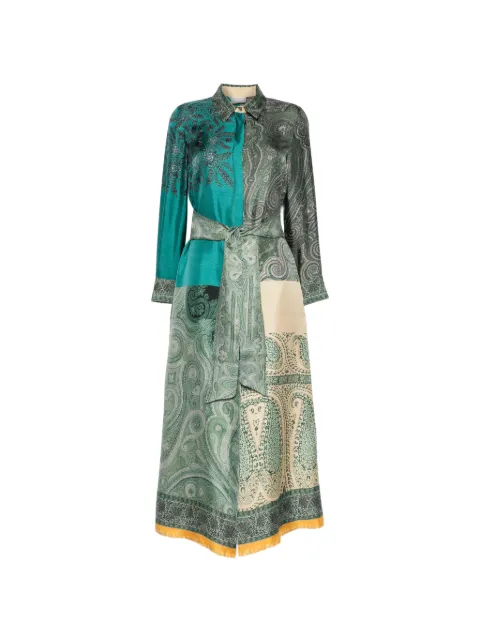 Pierre-Louis Mascia paisley-pattern maxi dress Green ALOESAB