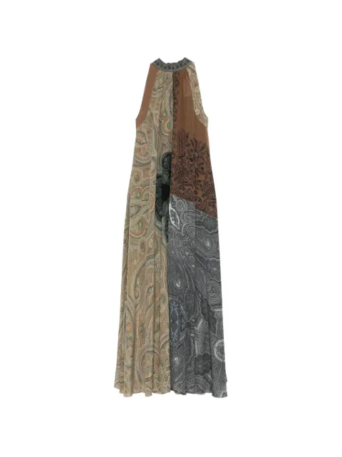 Pierre-Louis Mascia paisley sleeveless maxi dress Brown BRULESAB12810