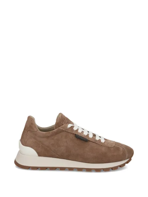 Brunello Cucinelli suede lace-up sneakers Brown MZSFG2110C8849