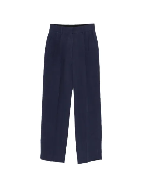 Blazé Milano Savannah pleated straight-leg trousers Blue PTMPA01SVBESSEB003