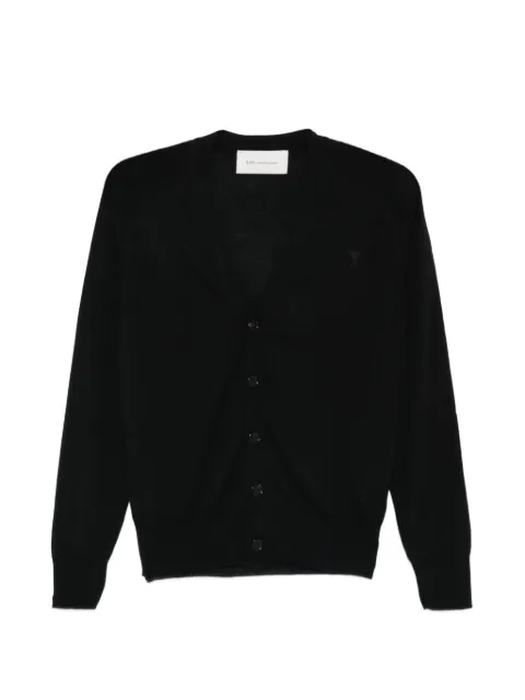 AMI Paris Ami de Coeur cardigan Black HKC384KN0039