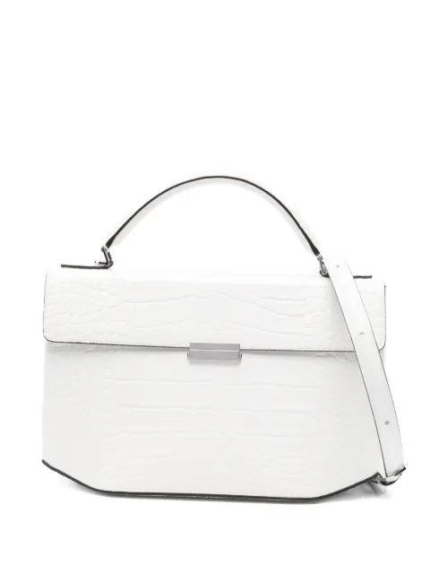 TOTEME clip croco-embossed top handle White 262WAL0125LE0076059