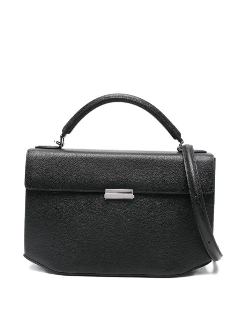 TOTEME medium grained-leather top-handle tote bag Black 262WAL0125LE0030001