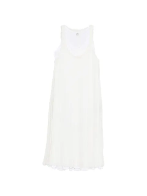 TOTEME knit tank midi dress White 262WRD0341YA0161059