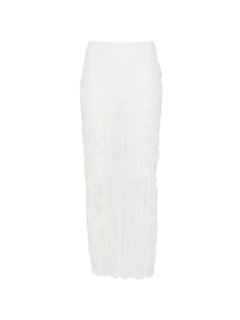 TOTEME crinkled knit skirt White 262WRB0456YA0244047