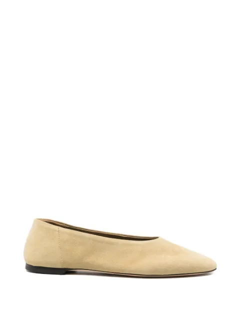 TOTEME suede ballet flats Neutrals 262WAS0313LE0152144
