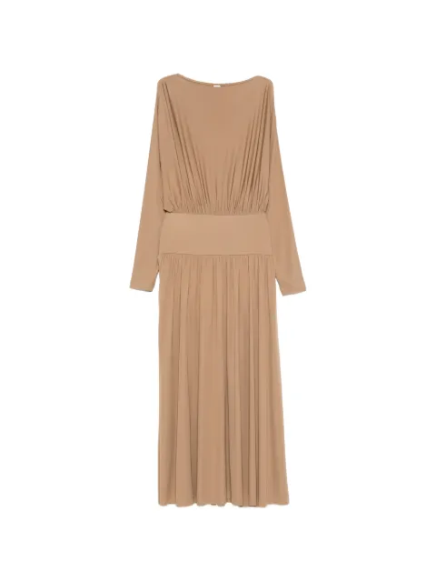 TOTEME Boatneck jersey dress nutmeg Neutrals 262WRD0337FB0162372